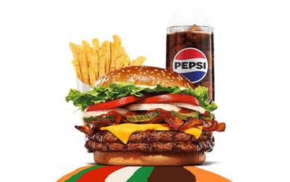 Double Bacon & Cheese Whopper Zestaw