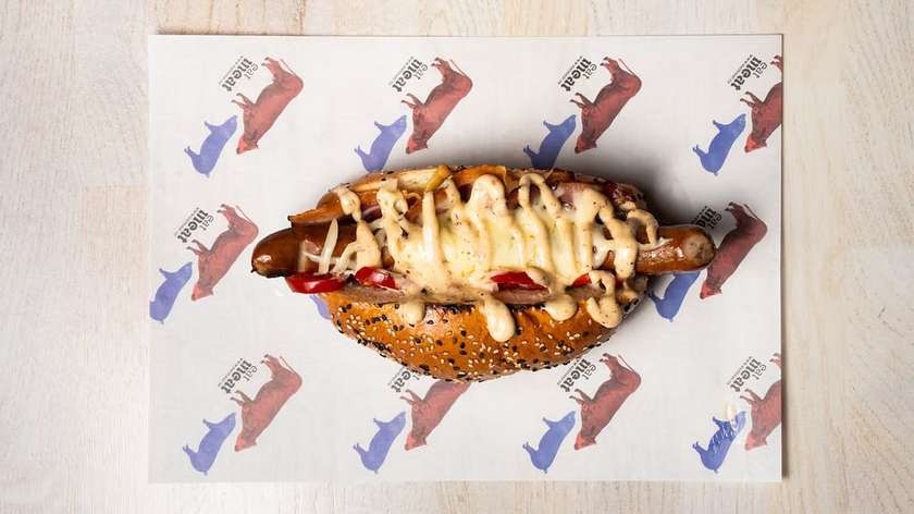 Bacon hot dog