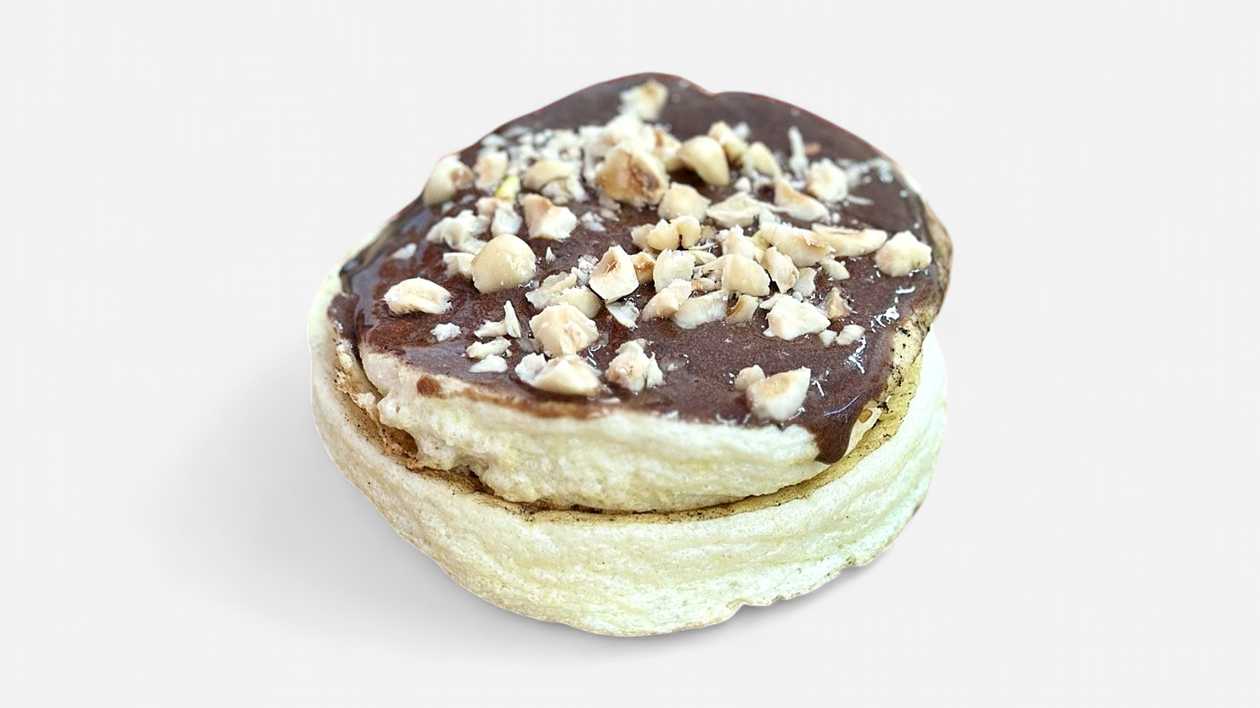 Choco hazelnut souffle pancake