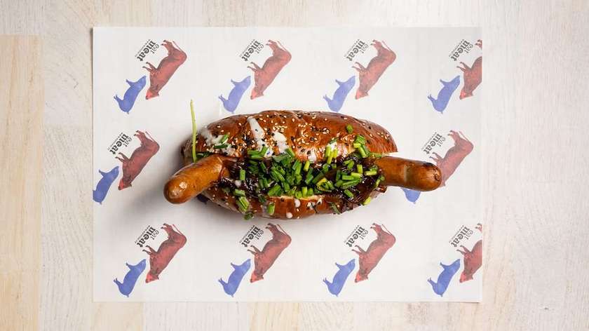 Bluecheese hot dog