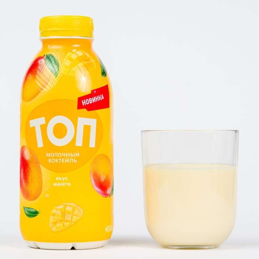 COCTAIL CU LAPTE UHT "TOP" AROMA DE MANGO 450GR