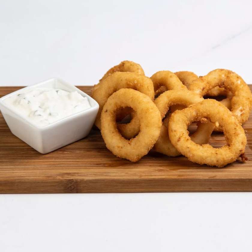 Onion Rings with Herb Dip