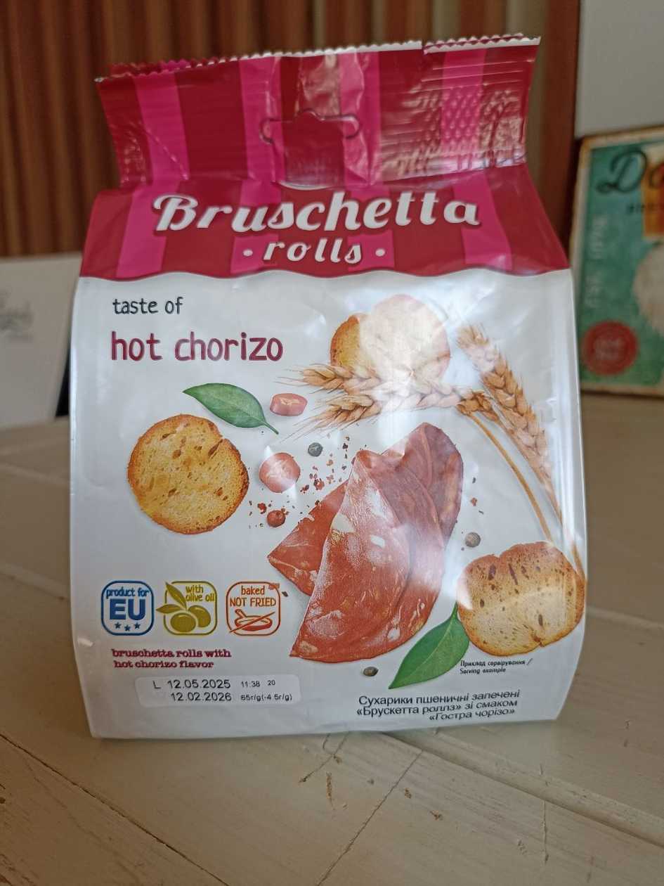 Flint Wheat Bruschetta Rolls Hot Chorizo 65g