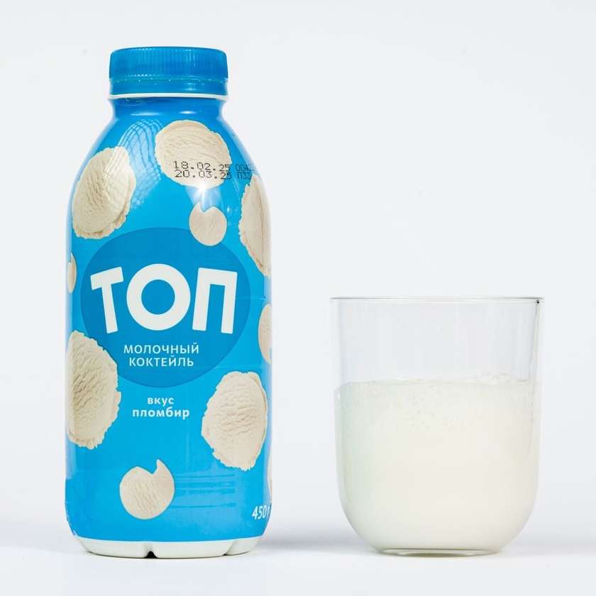 COCTAIL CU LAPTE UHT "TOP" AROMA DE INGHETATA 450GR