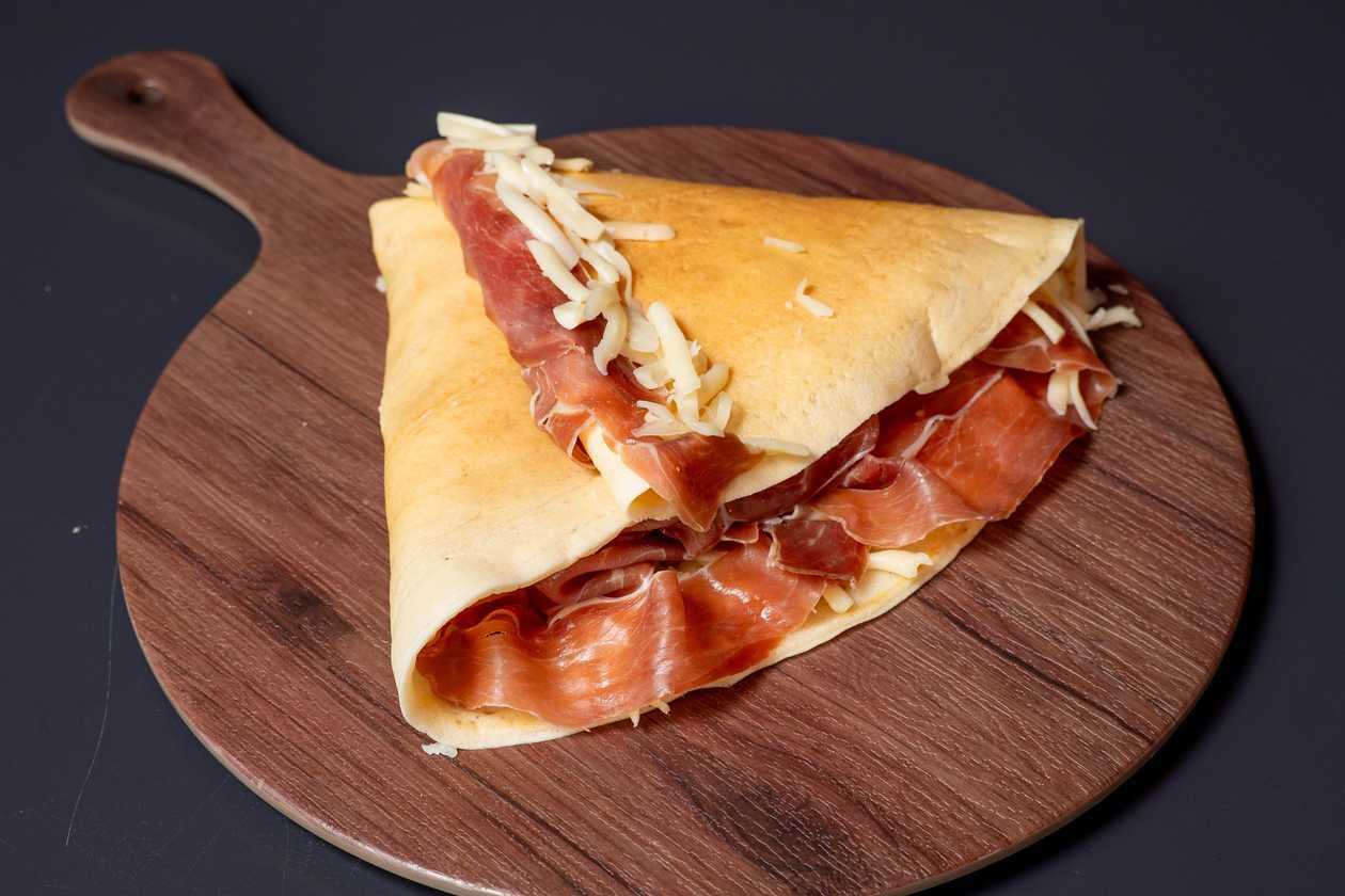Parma Ham & Cheese Crepe