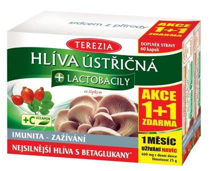 TEREZIA Oyster Mushroom + Lactobacilli 60+60 Capsules