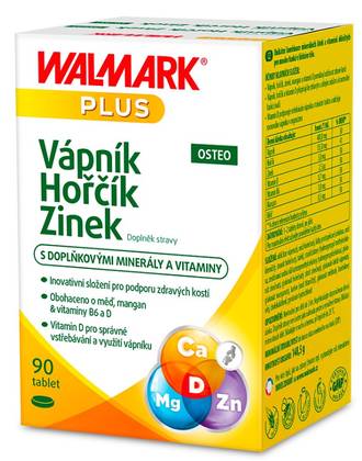 Walmark Calcium Magnesium Zinc Osteo 90 Tablets