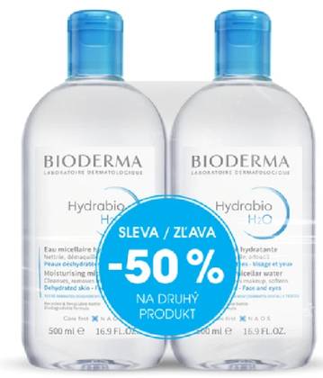 BIODERMA Hydrabio H2O 500ml 1+1 Festival