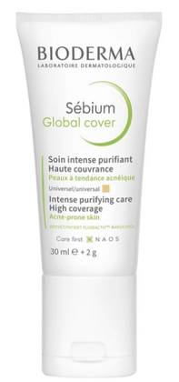 BIODERMA Sébium Global Cover High-Coverage Acne Cream 30 ml + 2 g