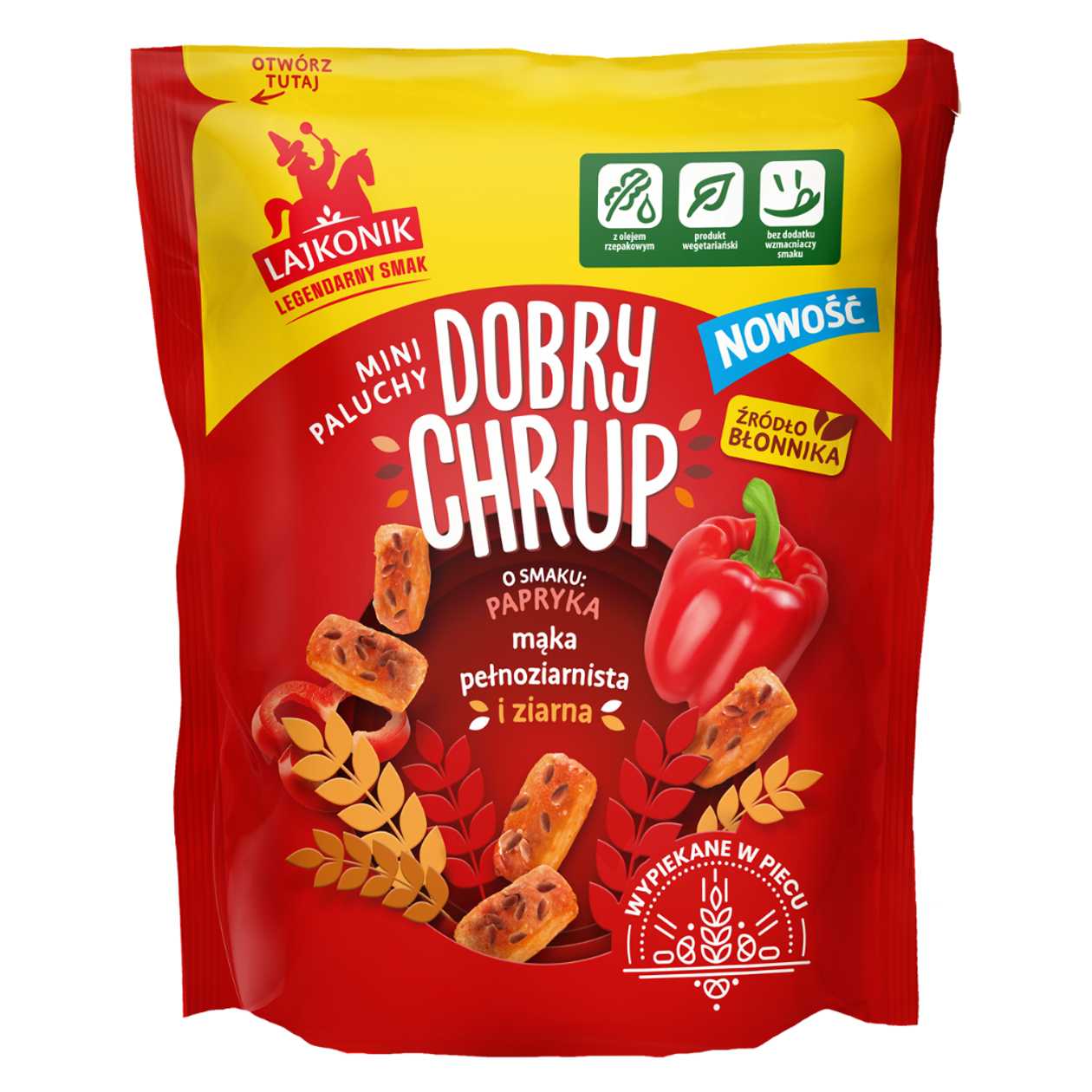 Dobry Chrup Mini Paluchy Papryka Lajkonik 100g (expires soon)