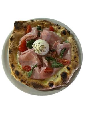Pizza mortadella burratina