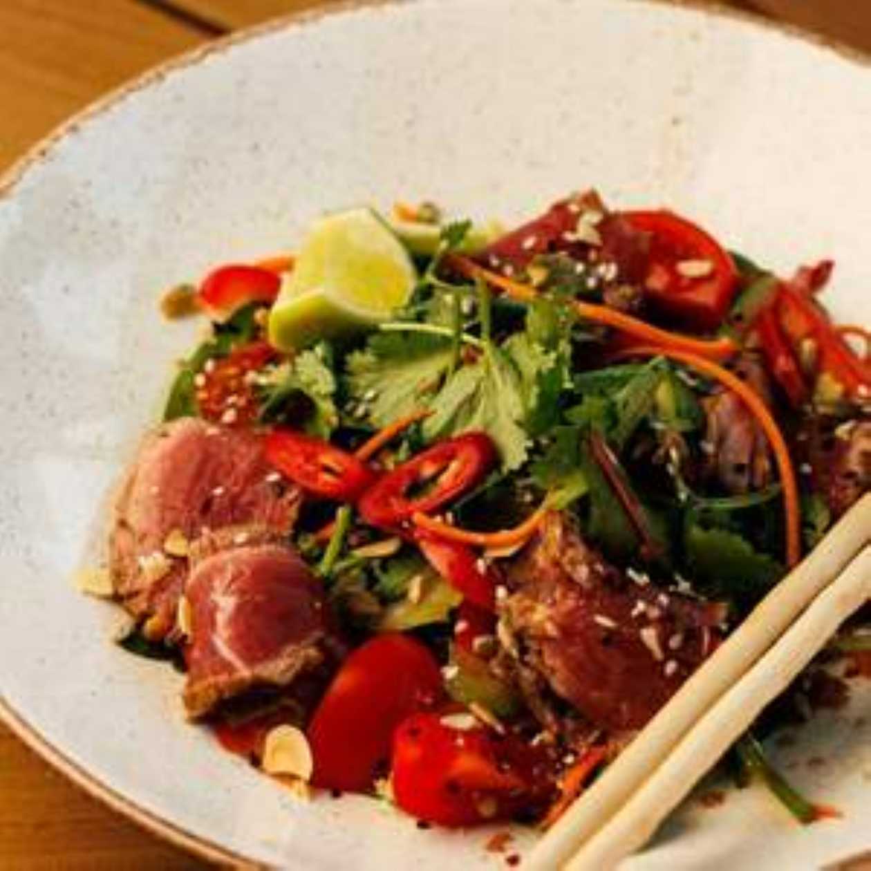 Beef Tataki Salad with Matsuhisa Dressing