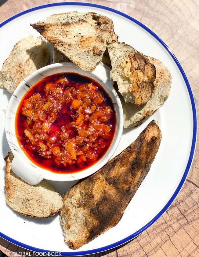 Roasted yam with chicken wings