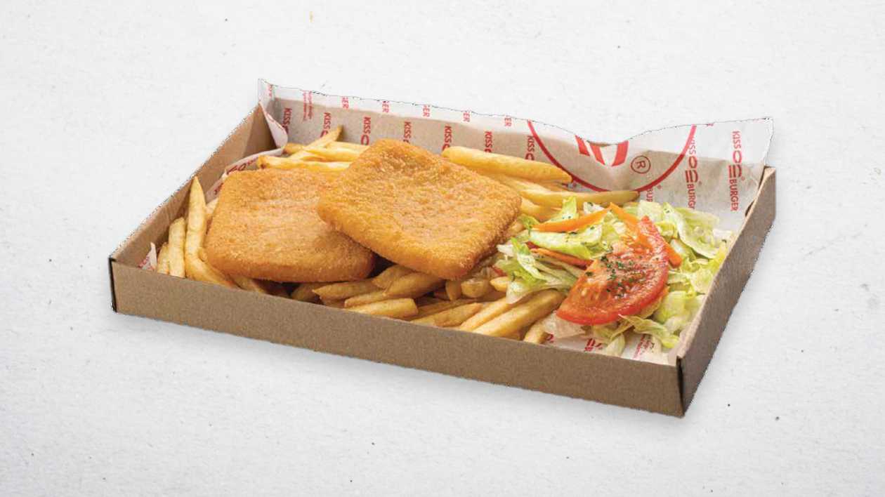 Fried Cheese with French Fries