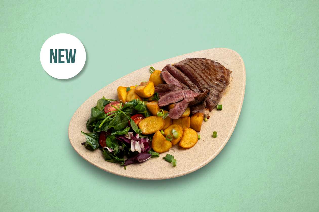 Steak Vita Angus & patatas bravas