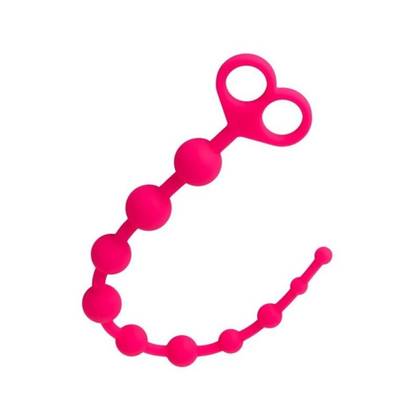 Pleasure Anal Beads Pink Silicone Anal Chain