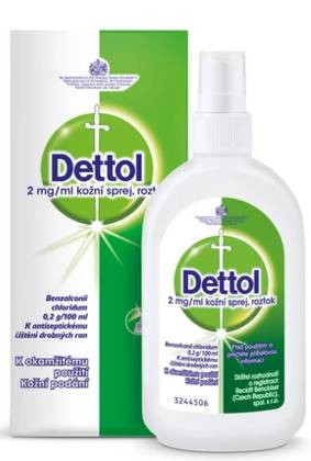 DETTOL 2 mg/ml skin spray, solution 100 ml