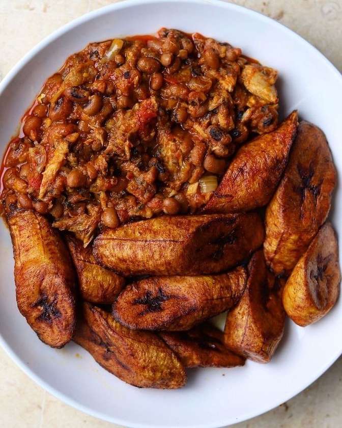 Beans and plantain