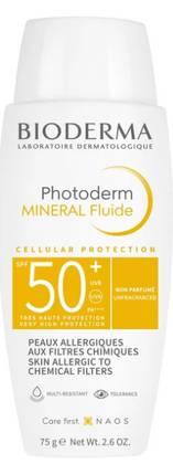 BIODERMA Photoderm MINERAL sunscreen fluid with mineral filters SPF 50+ 75 g