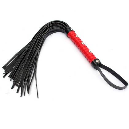 Erotic Black & Red Whip