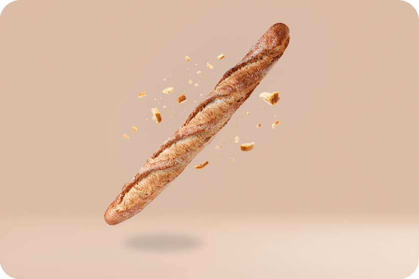 Bagietka pszenno - żytnia na zakwasie