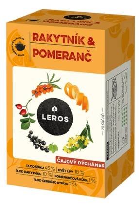 LEROS Tea Party Sea Buckthorn & Orange 20 bags
