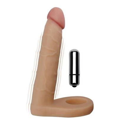 Strapless Ultra Realistic DP Vibe Vibrator - Flesh