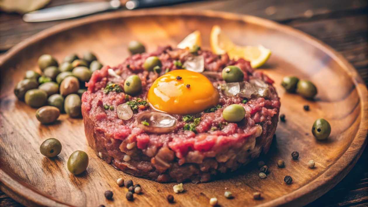 Tatársky biftek s olivami