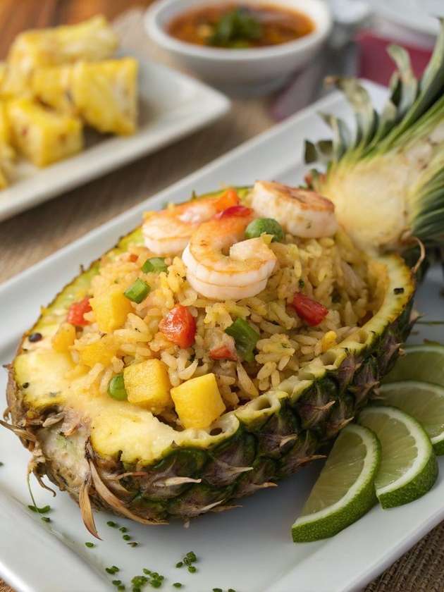 Shrimp pineapple fried rice