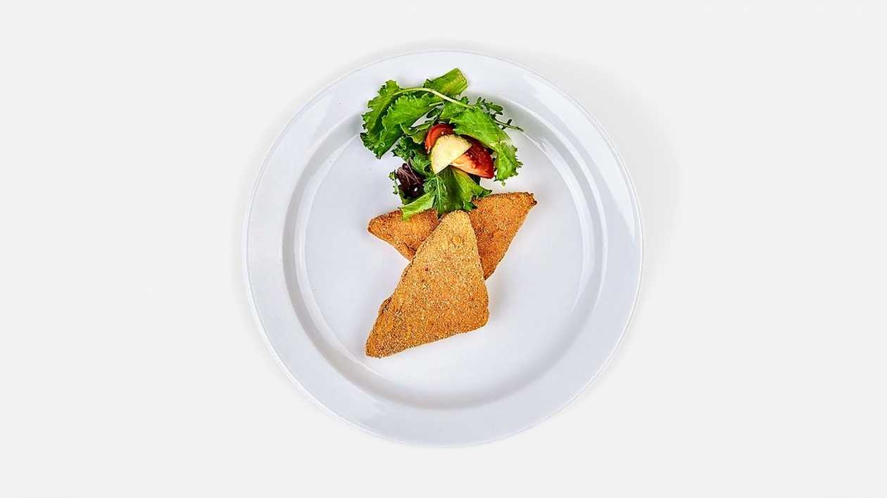 Fried Cheese with Rice