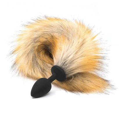 Red Fox Anal Plug with Tail