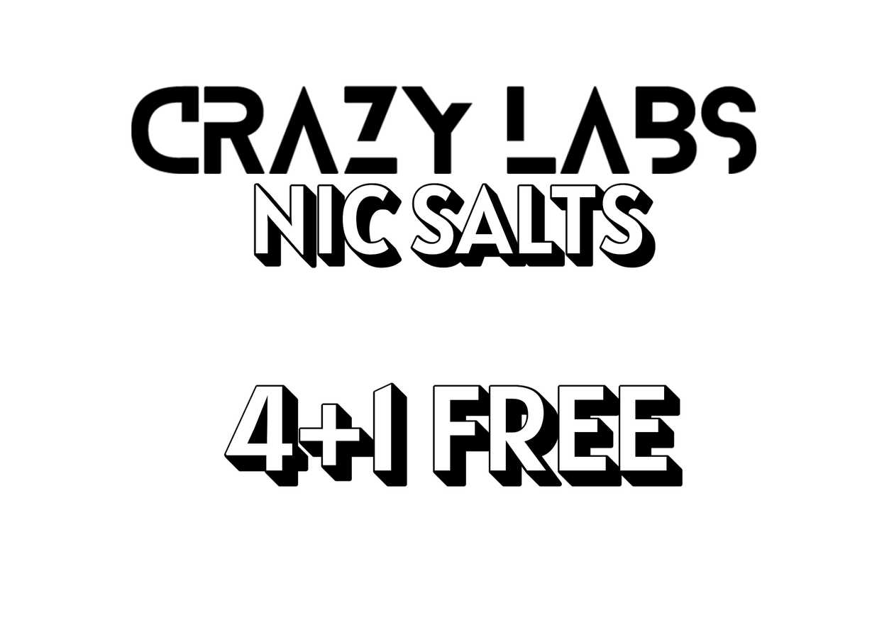 Crazy Labs Nic Salts 4+1 Free