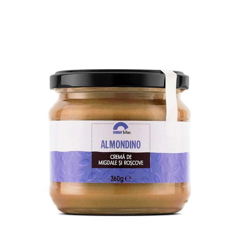 Sunday Bites Almondino_Cremă de migdale si roscove 360g
