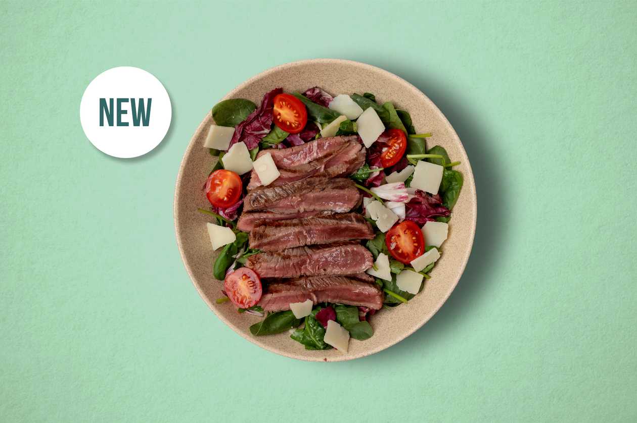 Vita angus tagliata & parmezan / Salata