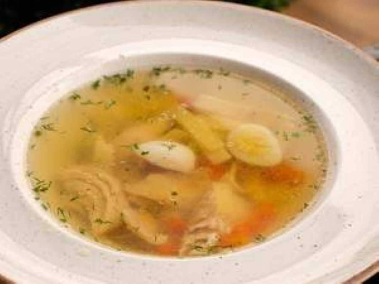 Chicken Broth with Noodles