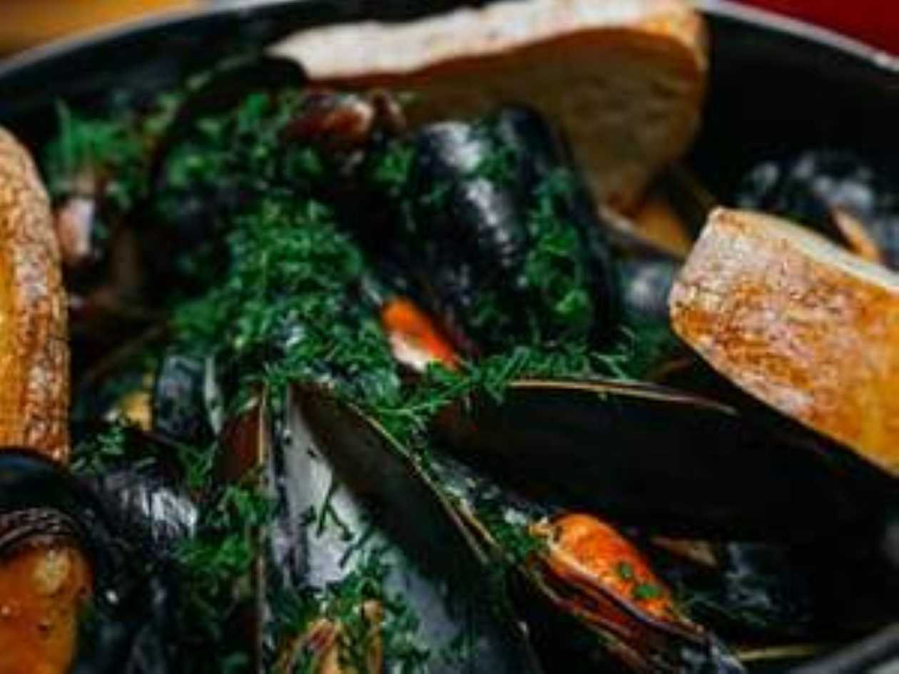 Mussels in cream sauce