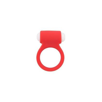 Lit-Up 9 Red Vibrating Silicone Cock Ring
