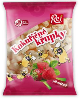 Strawberry Corn Puffs 90 g