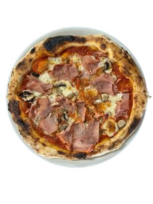 Pizza prosciutto e funghi