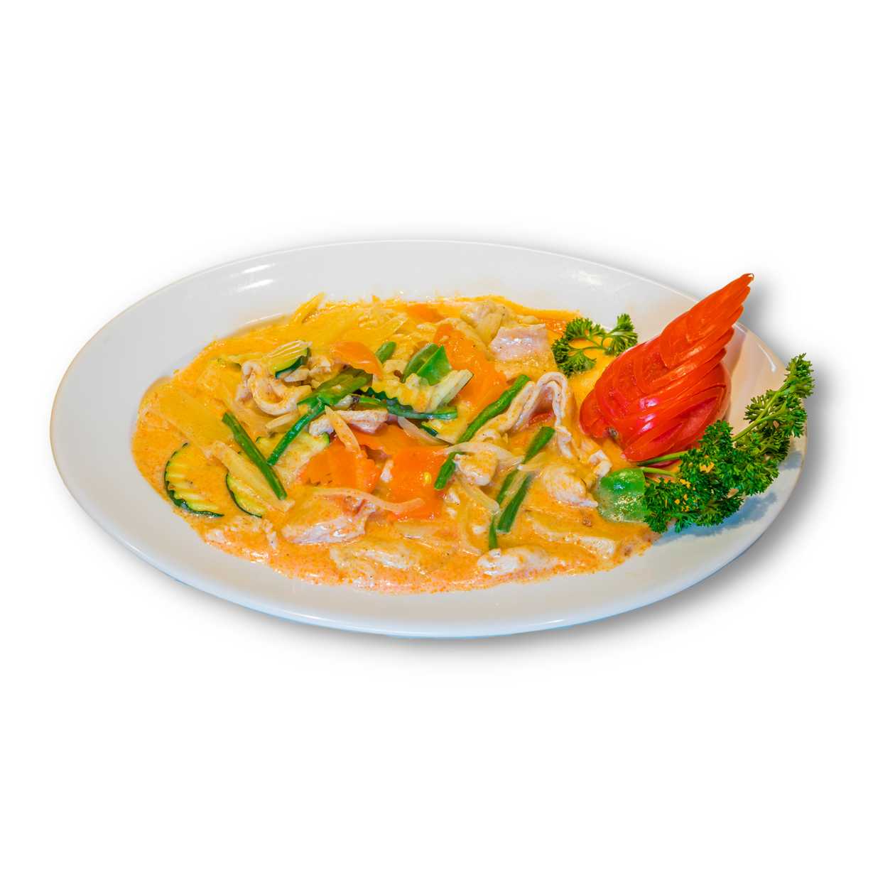 Copy of 31A.Red Thai curry with rice and chicken