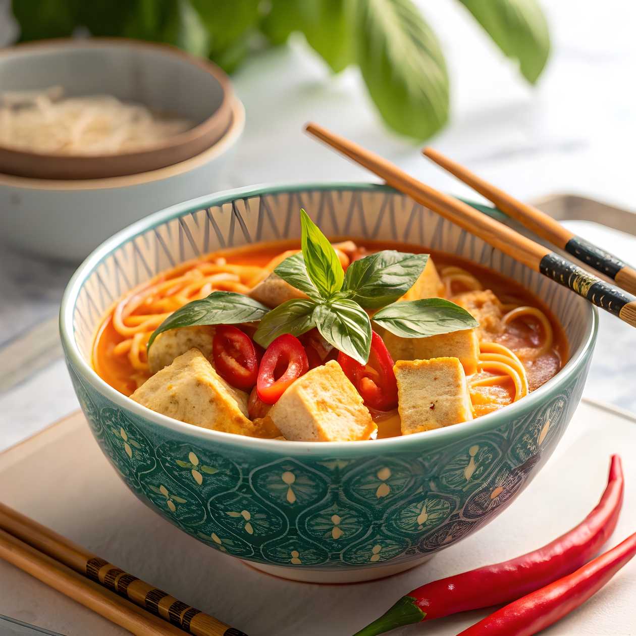 Thajské červené kari tofu 🌶