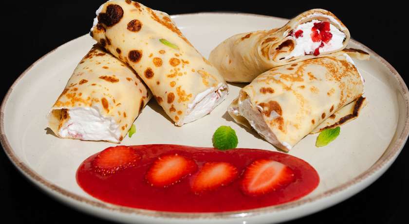 Cottage cheese crepe