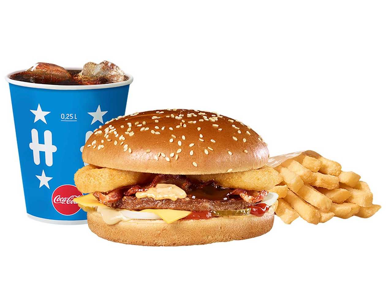 Barbecue Burger Meal