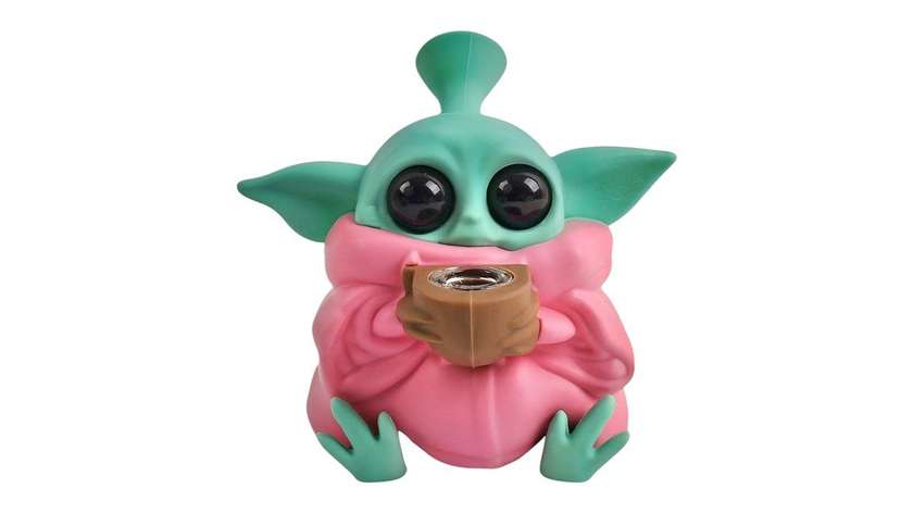 Bongo silikonowe Yoda siedzący