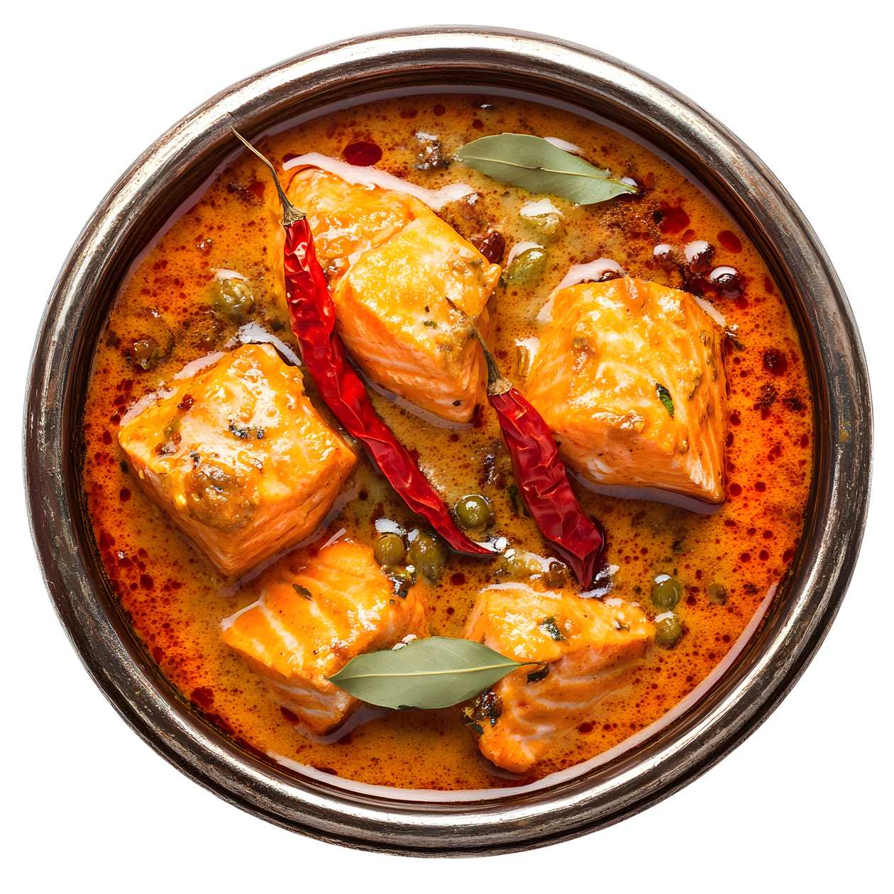 Thajské červené kari losos 🌶