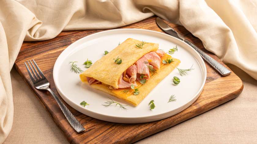 Ham and Cheese Crepe