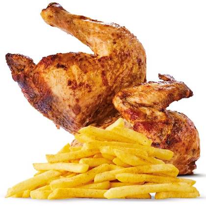 1/2 Rotisserie Chicken + Chips