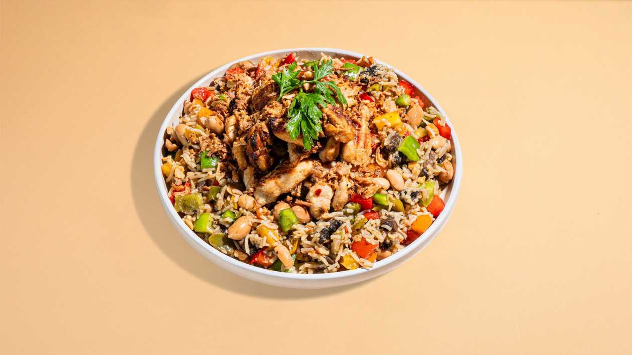 Hot chicken & Rice protein Bowl