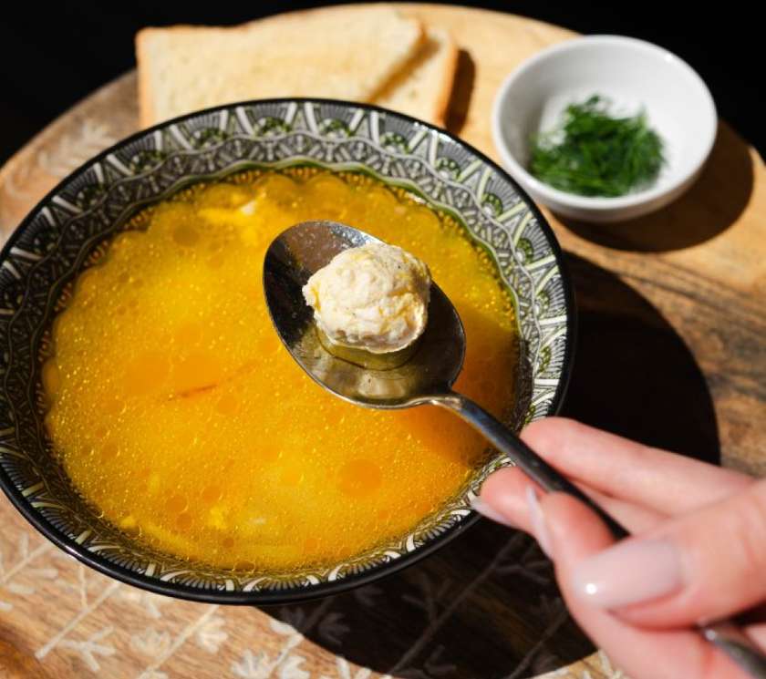 Soup with meatballs