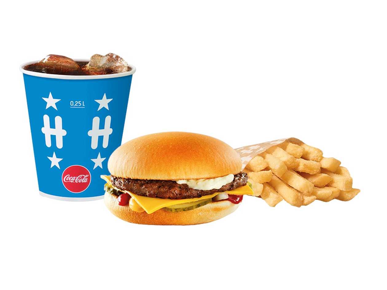 Cheeseburger meal